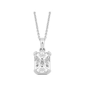 Lykken Casuals silver halsband zirkonia