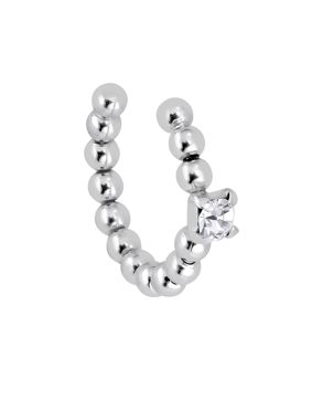 Lykka Casuals ear cuff silver örhängen boll