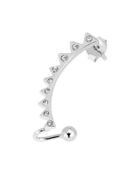 Lykken Casuals silver örhängen zirkonia rodiumpläterad