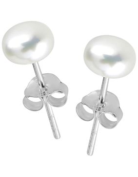 Lykken Pearls pärlörhängen silver 5 mm