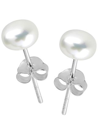 Lykka Pearls pärlörhängen silver 8 mm