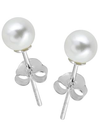 Lykka Pearls imitationpärlörhängen silver 8 mm