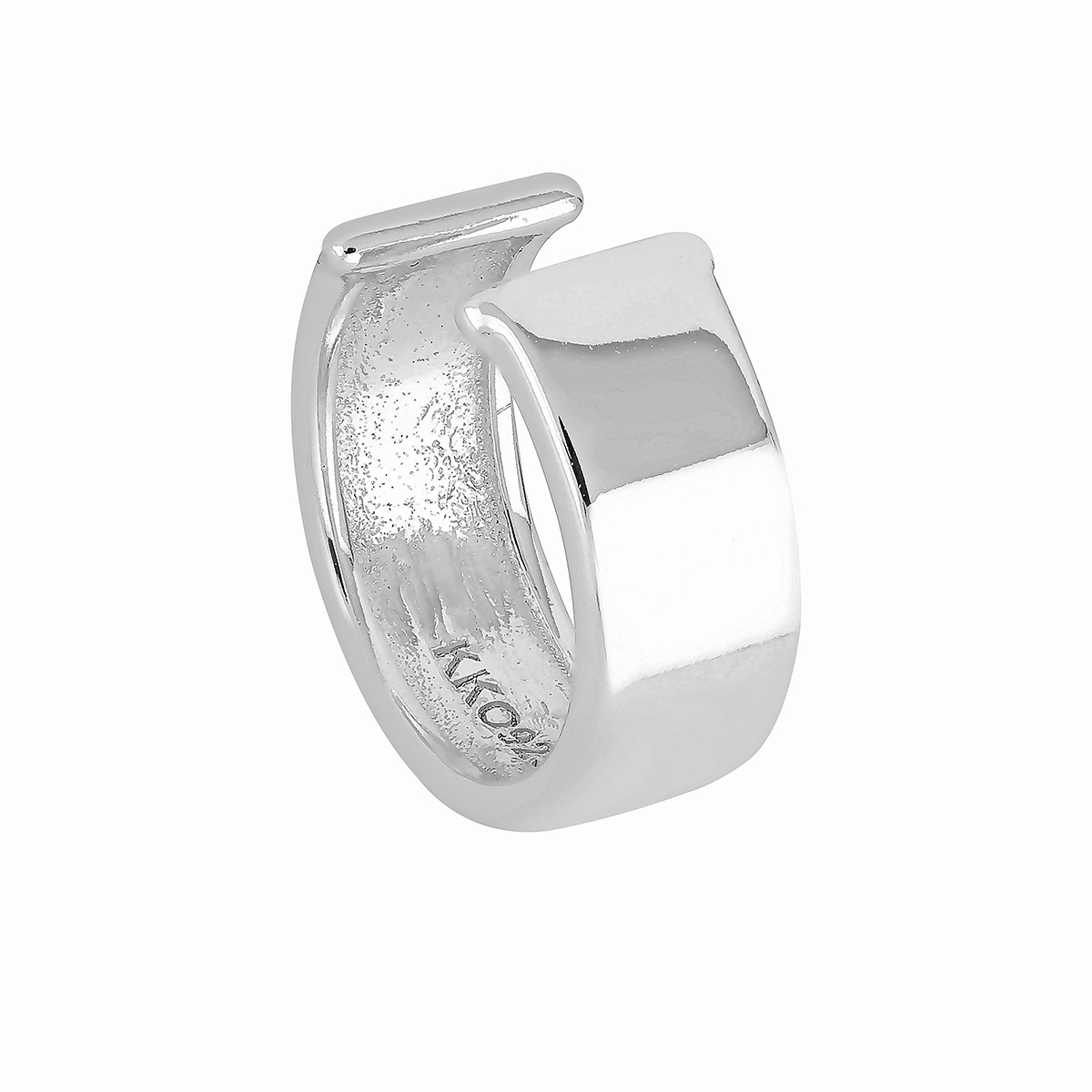 Lykken Casuals släta earcuff-örhängen silver 9,5 mm