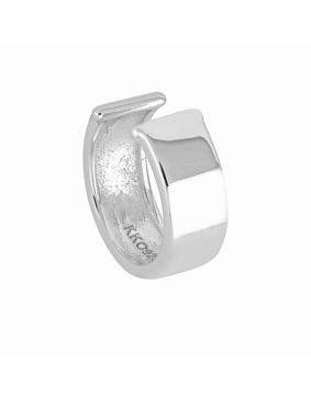 Lykken Casuals släta earcuff-örhängen silver 9,5 mm