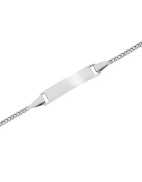 Lykken Basics graverbart silverarmband för barn 16 cm
