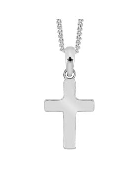 Lykken Crosses silver klassiskt korshalsband 45 cm
