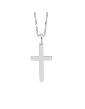 Lykka Crosses korshalsband i silver 29 mm