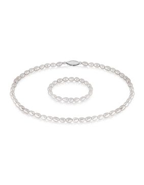 Lykken Pearls doppärlhalsband 30+10cm