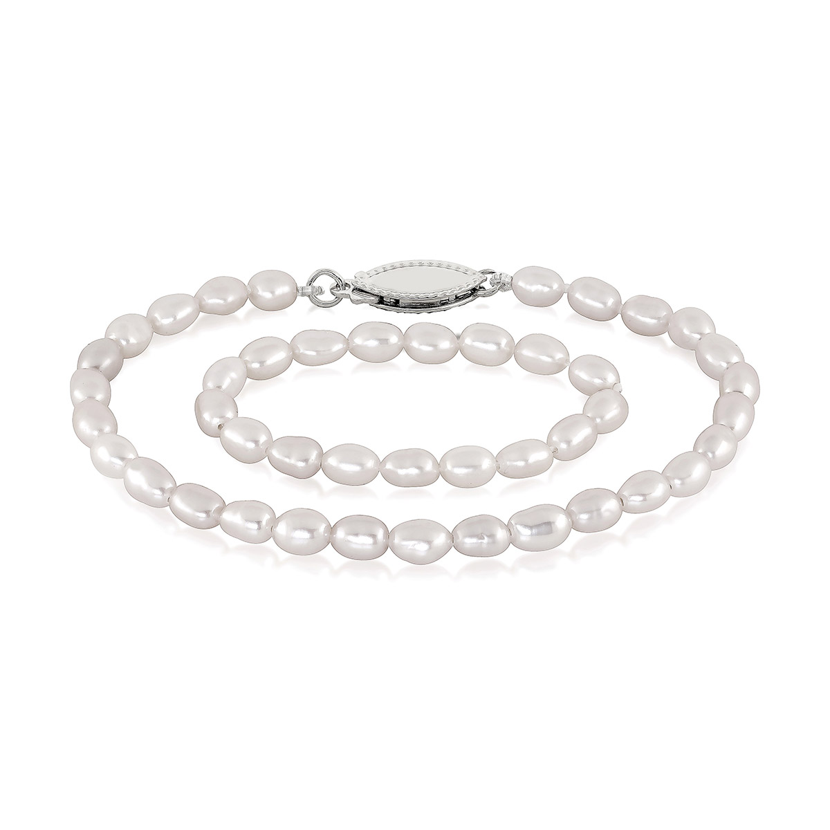 Lykken Pearls doppärlarmband 15+8cm