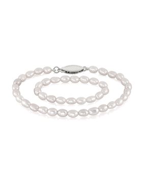 Lykken Pearls doppärlarmband 15+8cm