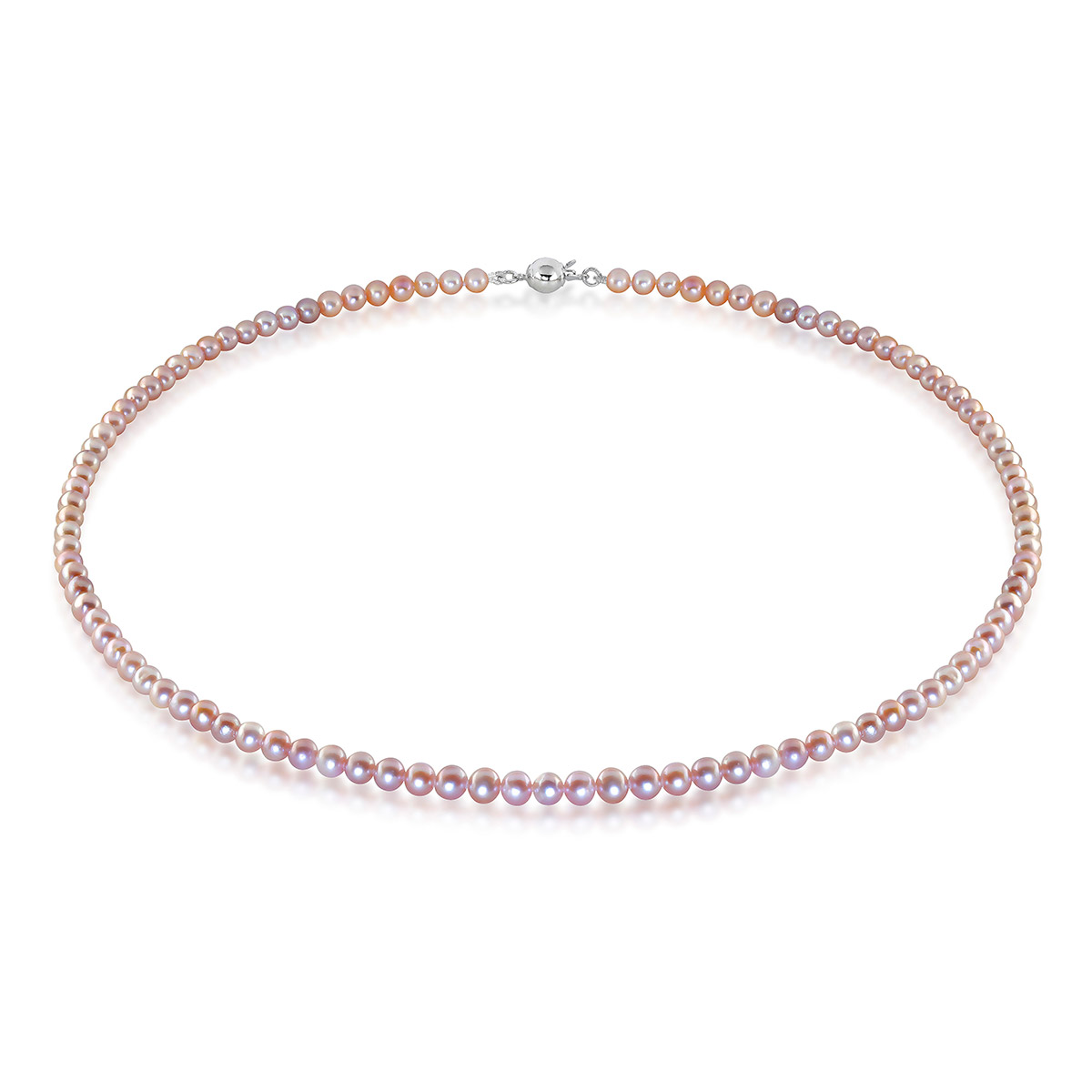 Lykken Pearls sötvattenspärlhalsband 4-5mm rosa 45cm