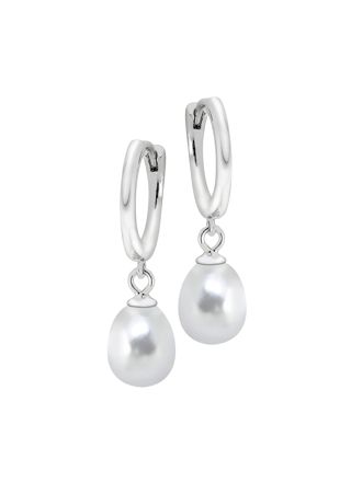 Lykken Pearls silverpärlörhängen 6 mm