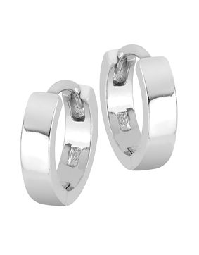 Lykken Casuals silver breda creoler