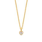 Lykka Hearts hjärthalsband guldpläterat silver 4mm LYS25058