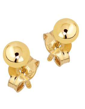 Lykken Casuals gulguld kulörhängen 4 mm