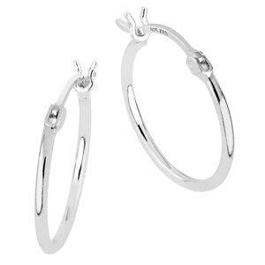 Lykka Casuals silver hoops i blankpolerat silver 1,5 x 40 mm main product photo