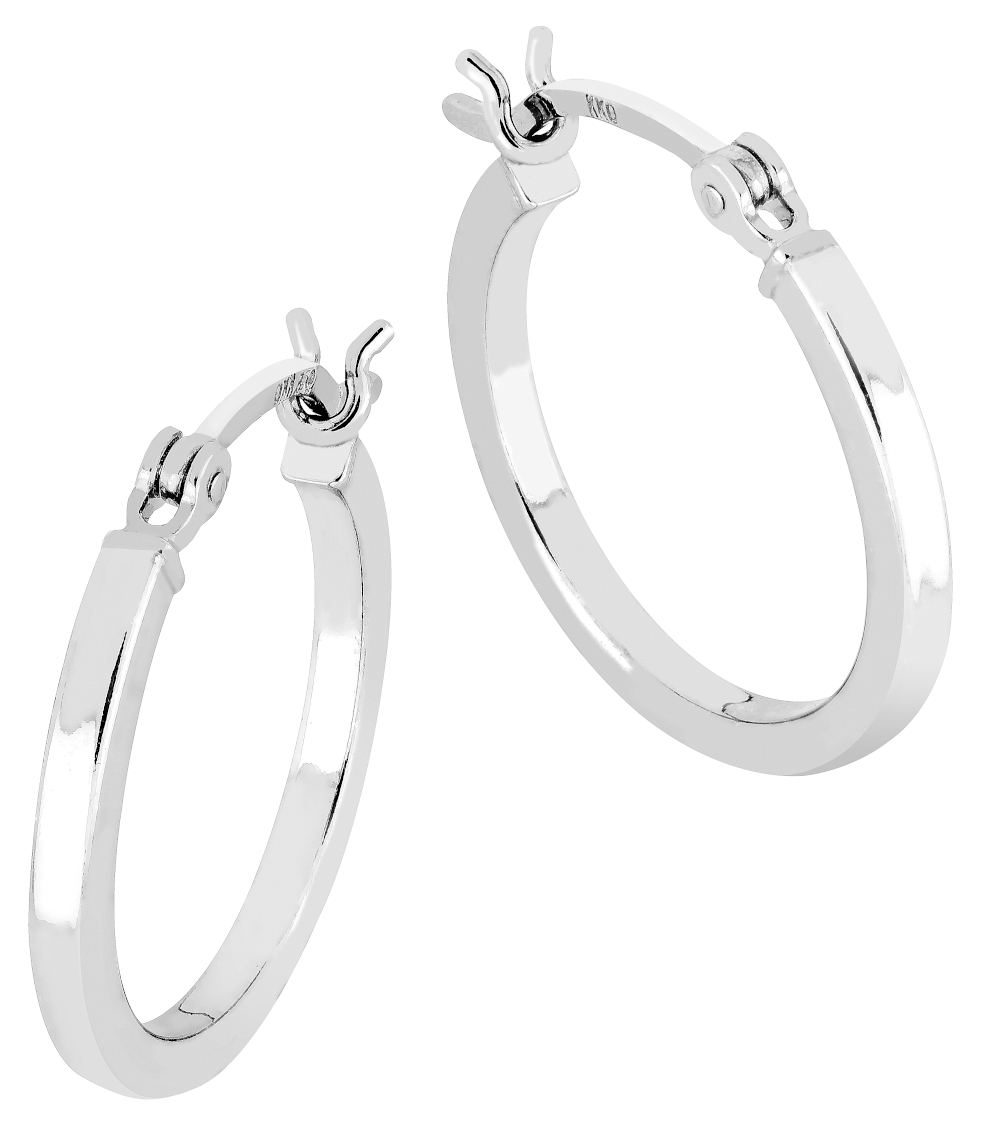 Tunna silver hoop örhängen 2 x 20 mm