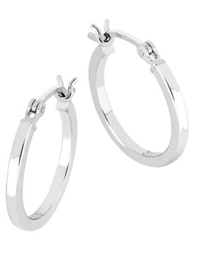 Tunna silver hoop örhängen 2 x 20 mm