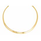 Lykka Basics silver förgylld herringbone halskedja 5,10 mm 42