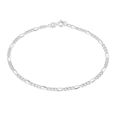 Lykka Basics silver figaro kedjearmband 2,8 mm