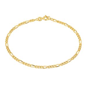 Lykka Basics silver förgyllt figaro kedjearmband 2,8 mm main product photo