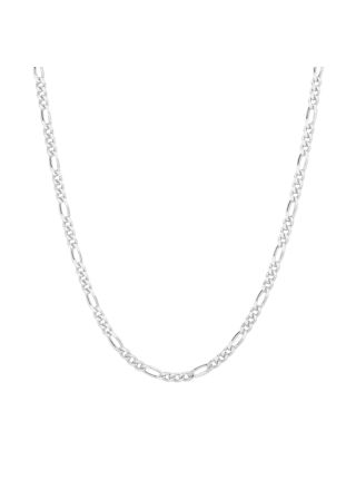Lykka Basics silver figaro halskedja 2,8 mm