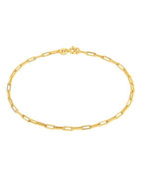 Lykken Basics silver förgyllt boyfriend kedjearmband 2,8 mm