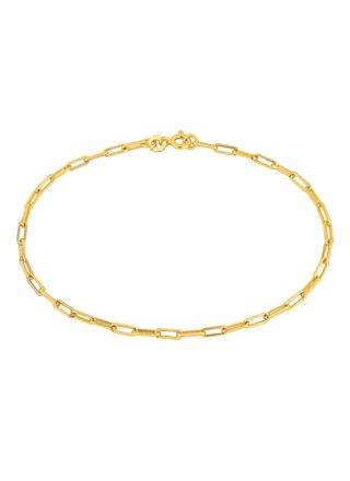 Lykka Basics silver förgyllt boyfriend kedjearmband 2,8 mm