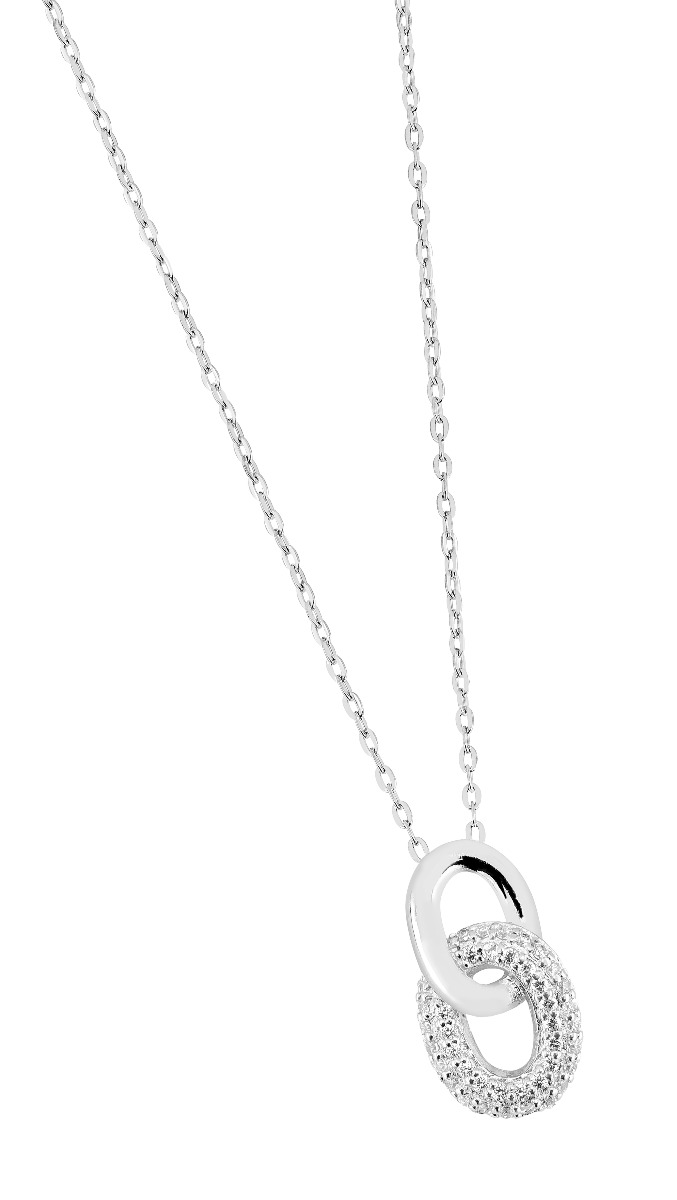 Lykka Casuals oval pave halsband