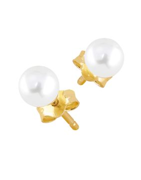 Lykken Pearls pärlörhängen förgyllt