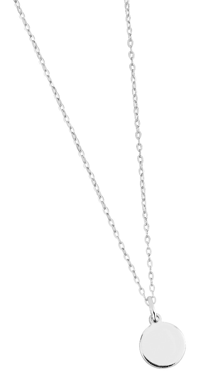 Lykka Casuals Bokstavshalsband med gravyr silver