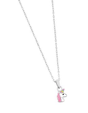 Lykka Symbols Enhörning halsband silver