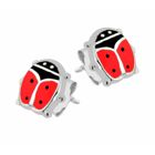 Lykka Symbols nyckelpiga örhängen silver