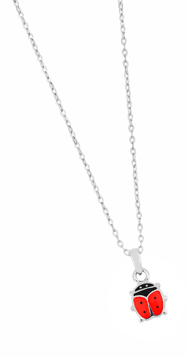 Lykka Symbols nyckelpiga halsband silver