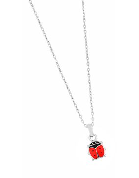Lykken Symbols nyckelpiga halsband silver