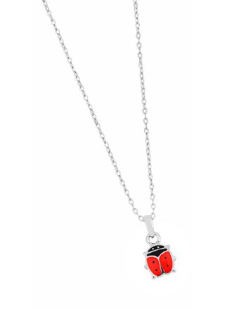 Lykken Symbols nyckelpiga halsband silver