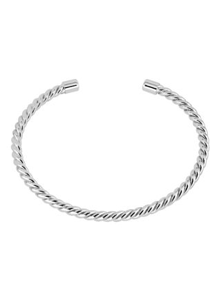 Lykka Casuals twisted silver bangle
