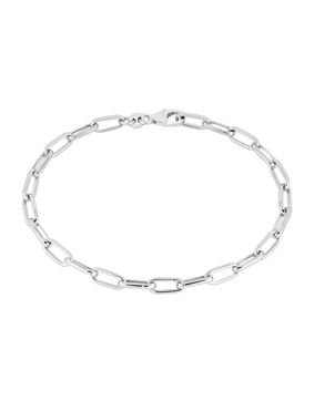Links silver kedjearmband