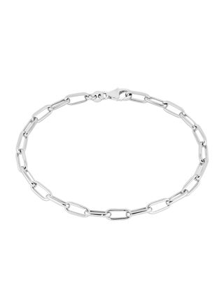 Links silver kedjearmband