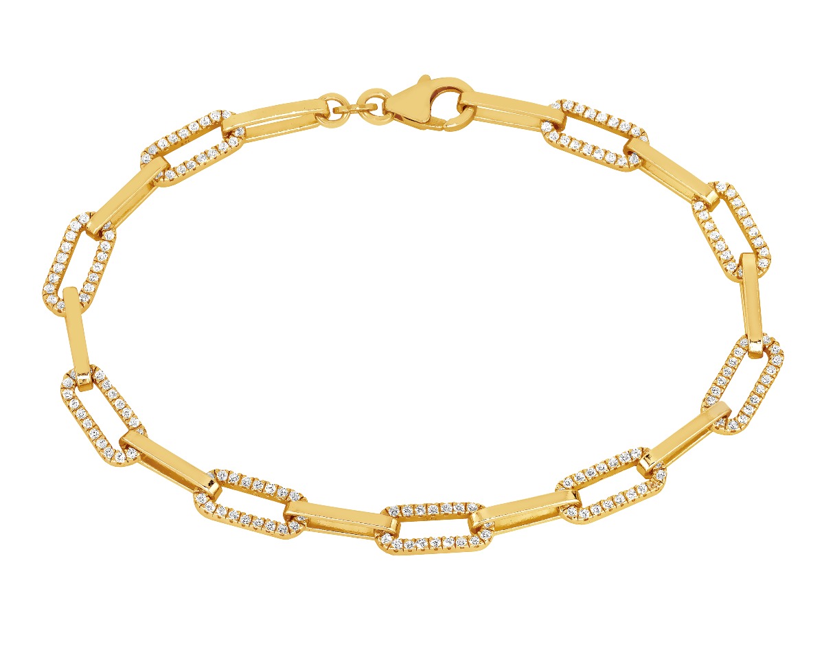 Lykka Casuals förgyllt carabiner armband