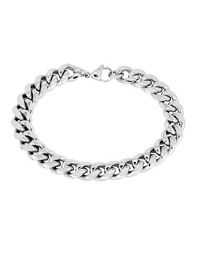 Lykken Strong pansararmband 8 mm silverfärgad