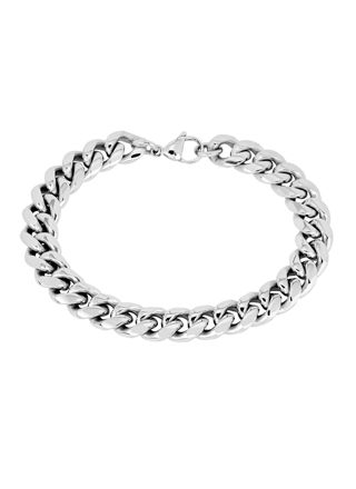 Lykka Strong pansararmband 8 mm silverfärgad