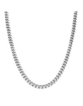 Lykken Strong pansarhalsband 8 mm silverfärgad