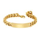 Lykka Strong pansararmband med platta 10 mm guld 23-10GOLD