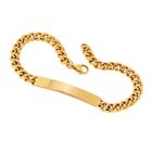 Lykka Strong pansararmband med platta 6 mm guld 21-6GOLD