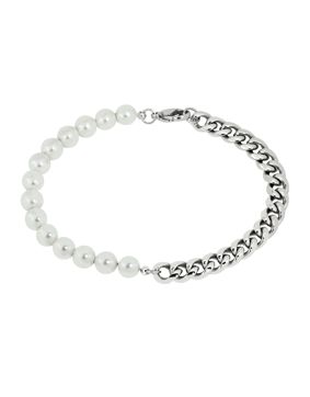 Lykken Strong pansararmband 7 mm half pearl