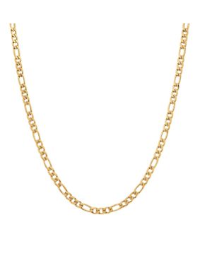 Lykken Strong figaro halsband stål guldfärgat 50 cm