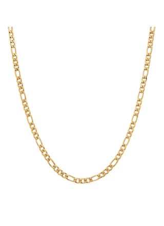 Lykka Strong figaro halsband stål guldfärgat 50 cm