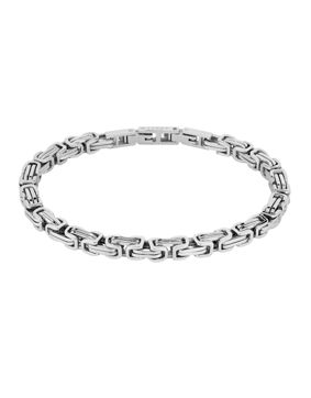 Lykken Strong kungaarmband stål 20.5 cm