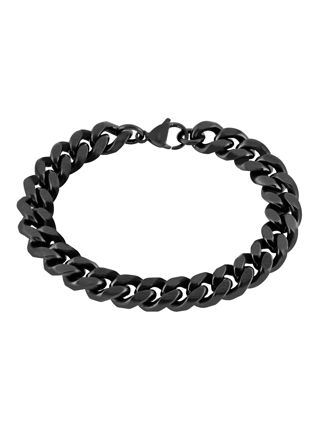 Lykka Strong stål pansararmband 10 mm mattsvart
